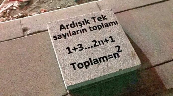 Ankara Kaldırımlarında Matematik Formülleri