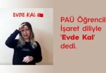PAÜ Öğrencileri İşaret Diliyle ‘Evde Kal’ Dedi