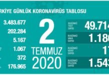 Corona Türkiye Tablosu Güncellemeye Devam Ediyor, 02 Temmuz 2020 covid_19 turkiye tablosu1