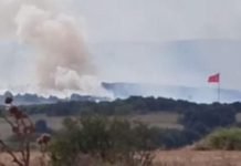 Türkiye Sınırında Yangın Alarmı Turkiye sinirinda yangin alarmi