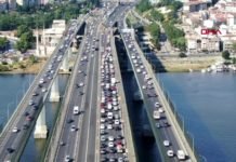 İstanbullular Dikkat! 7 Gün Boyunca Kapatılacak halic-koprusu-nde-trafik-yogunlugu