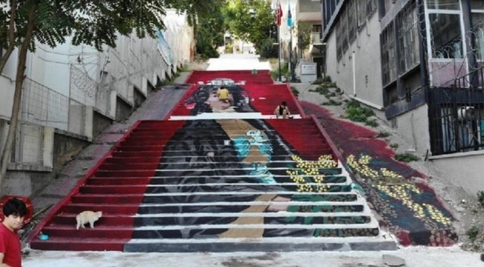 Mimozalı Kadın Beyoğlu’nun Kullanılmayan Merdivenlerinde