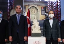 Kültür ve Turizm Bakanı Mehmet Nuri Ersoy Kybele Heykelinin Tanıtımını Yaptı