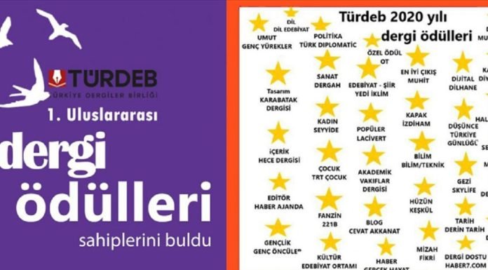 TÜRDEB Tarafından Verilen ‘Dergi Ödülleri’ni Kazananlar Açıklandı